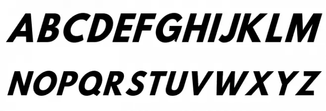 Hussar Bold Condensed Oblique Three Шрифта ВЕРХНИЙ
