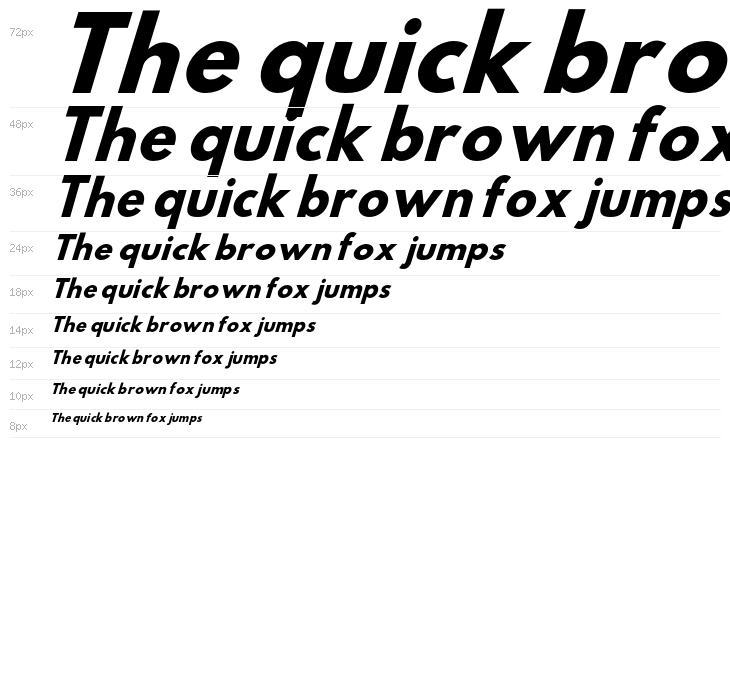 Hussar Bold Condensed Oblique Three Waterfall