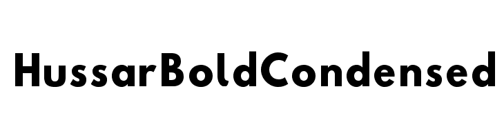 Hussar Bold Condensed Font