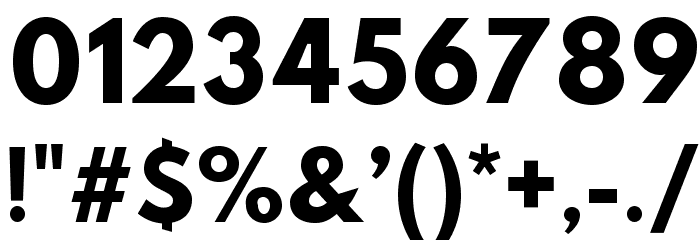 Hussar Bold Condensed Font OTHER CHARS