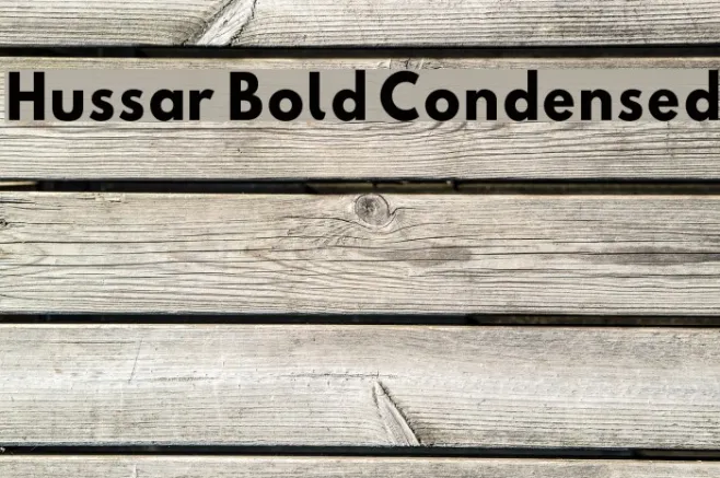 Hussar Bold Condensed Example 3