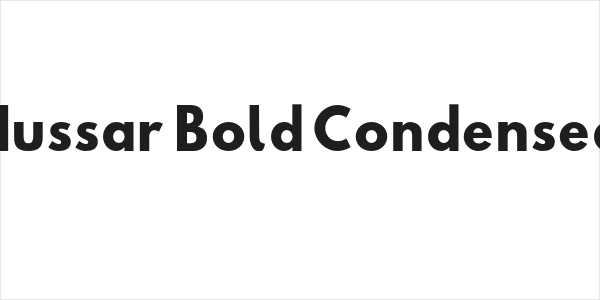 Hussar Bold Condensed Logo