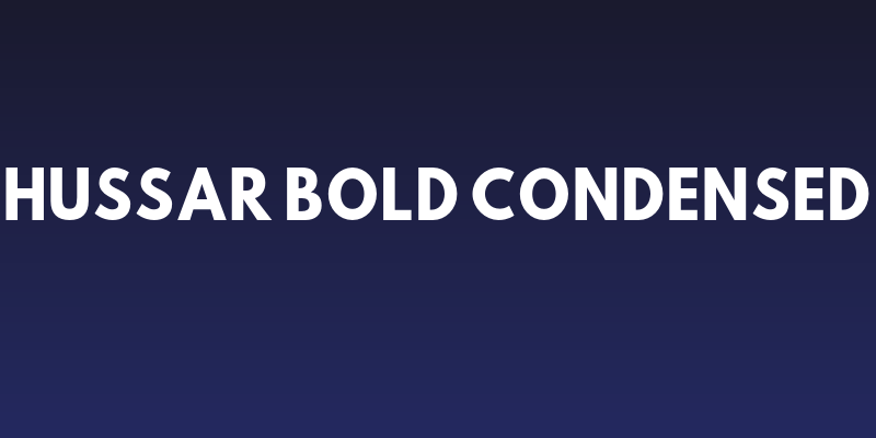 Hussar Bold Condensed Social Header