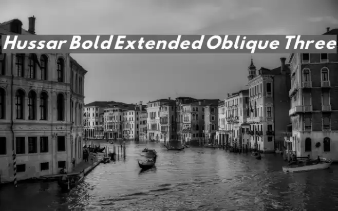 Hussar Bold Extended Oblique Three  examples