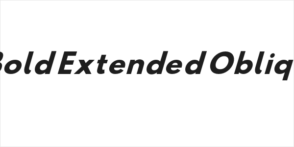 Hussar Bold Extended Oblique Three Logo