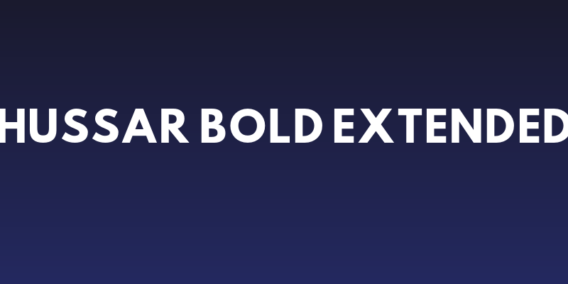 Hussar Bold Extended Social Header