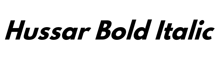 Hussar Bold Italic  नि: शुल्क फ़ॉन्ट्स डाउनलोड