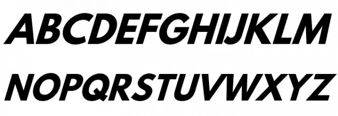 Hussar Bold Italic Font Litere mari