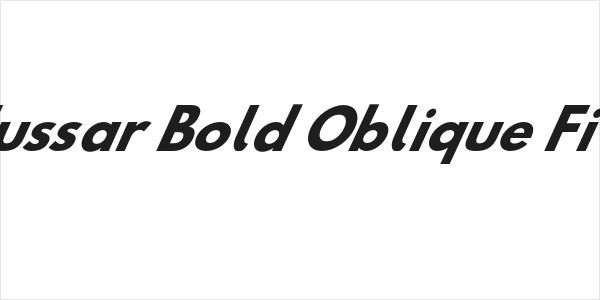 Hussar Bold Oblique Five Logo