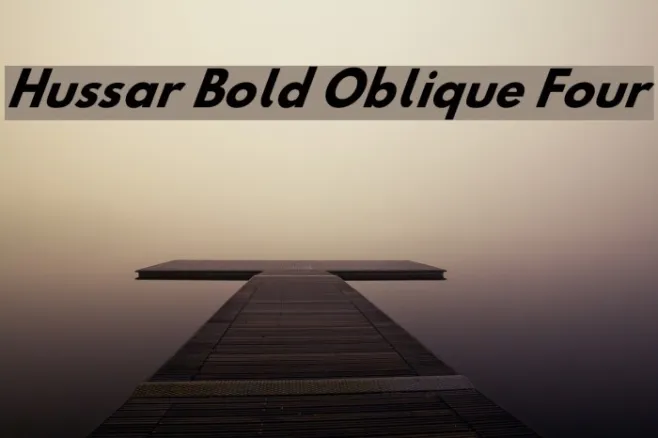 Hussar Bold Oblique Four Example 2