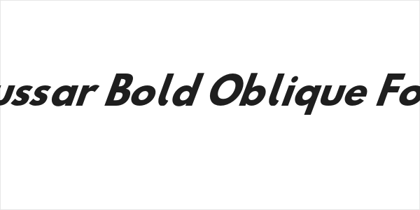 Hussar Bold Oblique Four Logo
