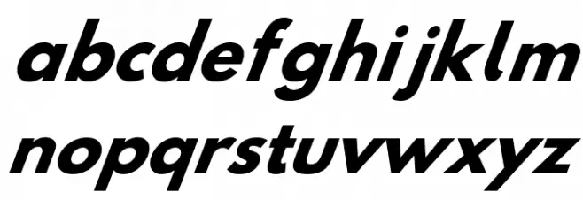 Hussar Bold Oblique Four Polices MINUSCULES