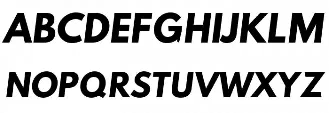 Hussar Bold Oblique One Schriftart Groß
