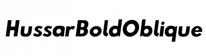 Hussar Bold Oblique  لخطوط تنزيل