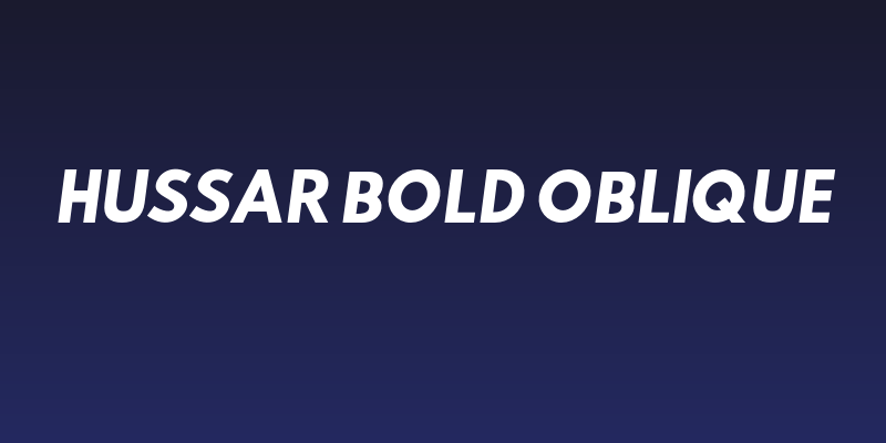 Hussar Bold Oblique Social Header