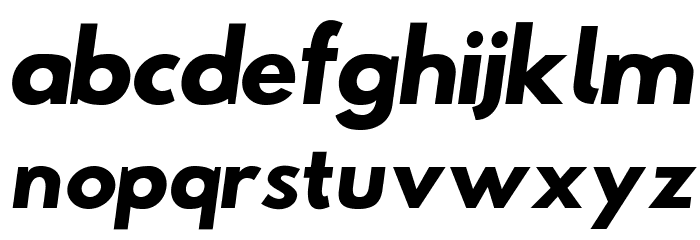 Hussar Bold Oblique Font LOWERCASE