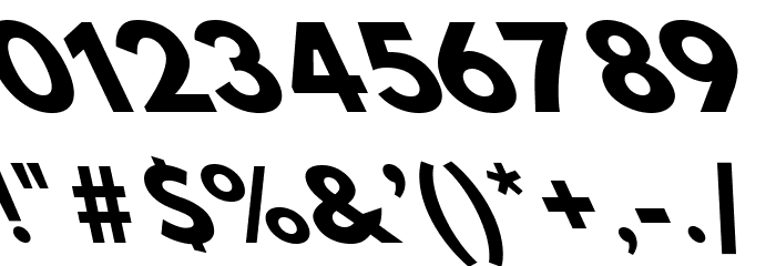 Hussar Bold Opposite Oblique Five Font OTHER CHARS