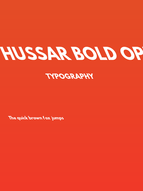 Hussar Bold Opposite Oblique Five Poster