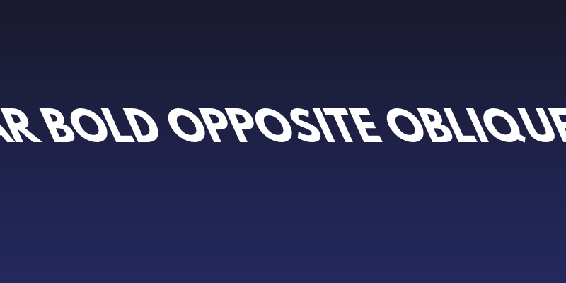 Hussar Bold Opposite Oblique Five Social Header