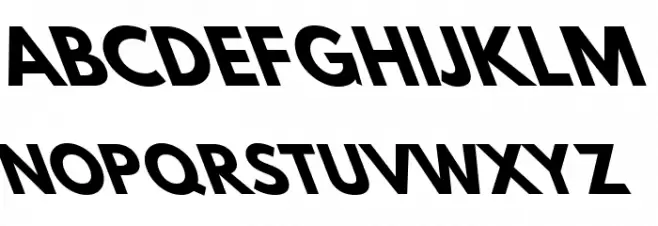 Hussar Bold Opposite Oblique Four Font Litere mari