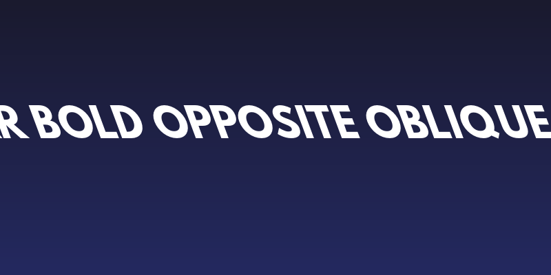 Hussar Bold Opposite Oblique Four Social Header