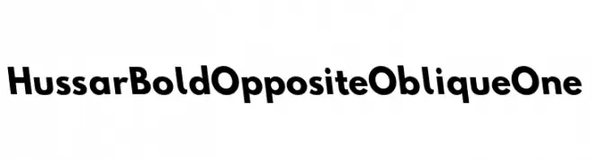 Hussar Bold Opposite Oblique One  Fuentes Gratis Descargar