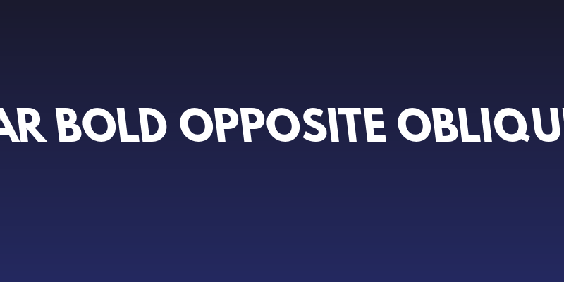 Hussar Bold Opposite Oblique One Social Header