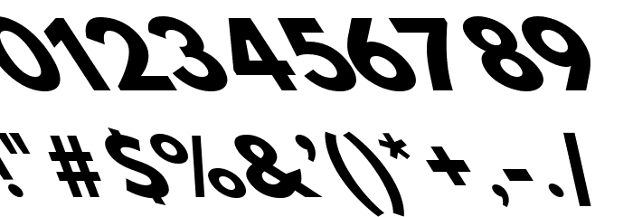 Hussar Bold Opposite Oblique Seven Font OTHER CHARS