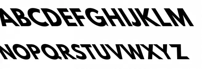 Hussar Bold Opposite Oblique Seven Шрифта ВЕРХНИЙ