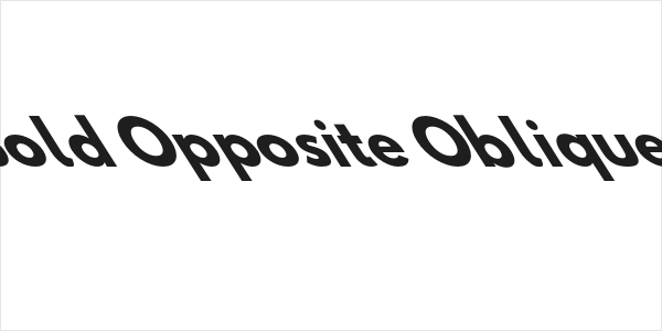 Hussar Bold Opposite Oblique Seven Logo