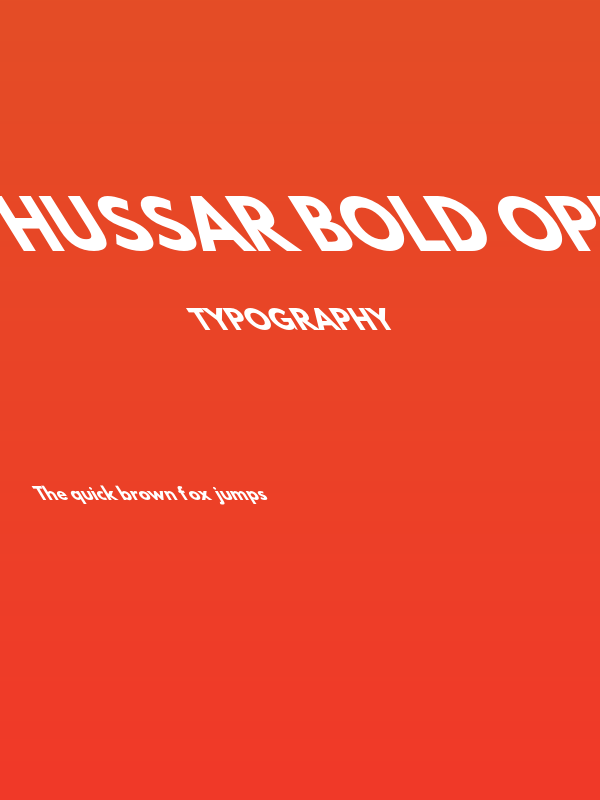Hussar Bold Opposite Oblique Seven Poster