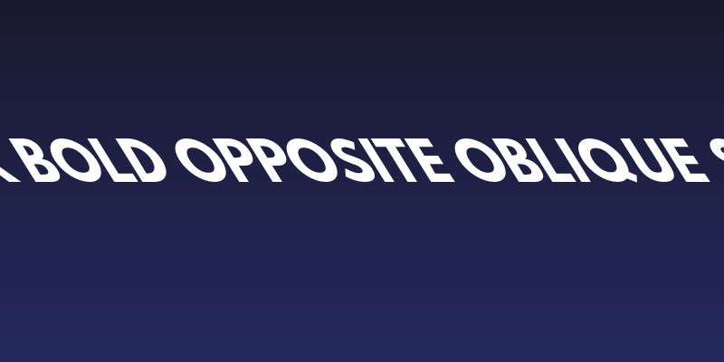 Hussar Bold Opposite Oblique Seven Social Header