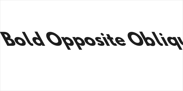 Hussar Bold Opposite Oblique Six Logo