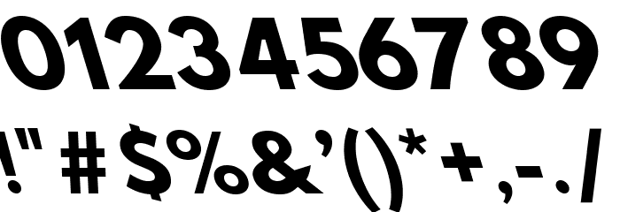 Hussar Bold Opposite Oblique Three Font OTHER CHARS