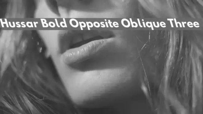 Hussar Bold Opposite Oblique Three  examples