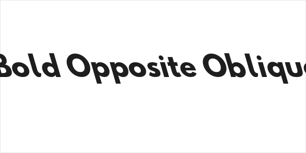 Hussar Bold Opposite Oblique Three Logo