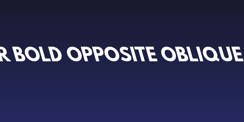 Hussar Bold Opposite Oblique Three Social Header