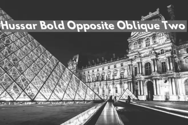 Hussar Bold Opposite Oblique Two  examples