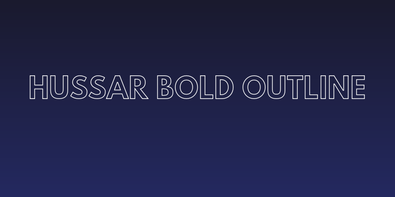 Hussar Bold Outline Social Header