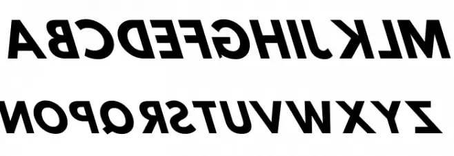 Hussar Bold Reversed Oblique Three Polices MAJUSCULES