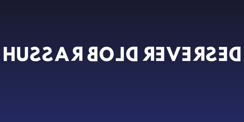 Hussar Bold Reversed Social Header