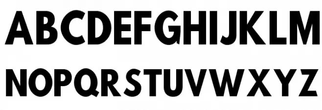 Hussar Bold SuperCondensed Schriftart Groß