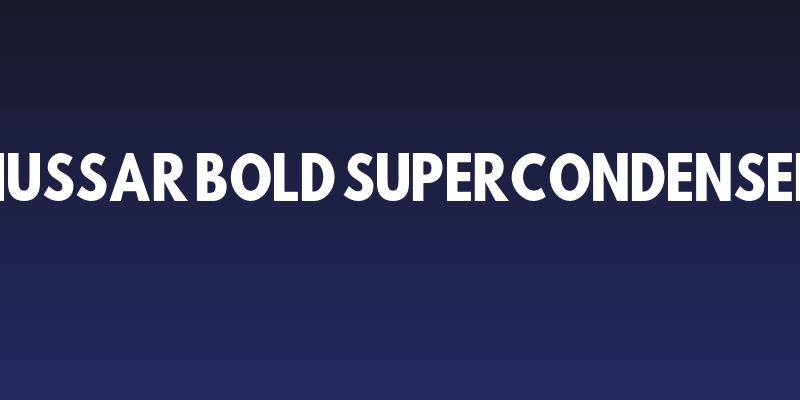 Hussar Bold SuperCondensed Social Header