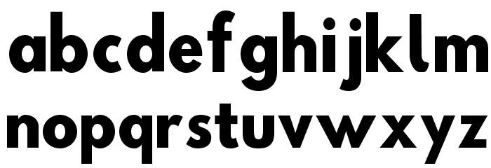 Hussar Bold SuperCondensed Font LOWERCASE