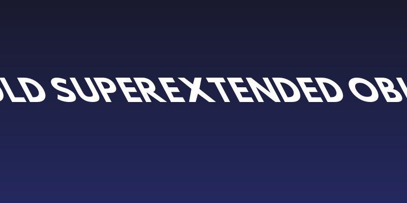 Hussar Bold SuperExtended Oblique Five Social Header