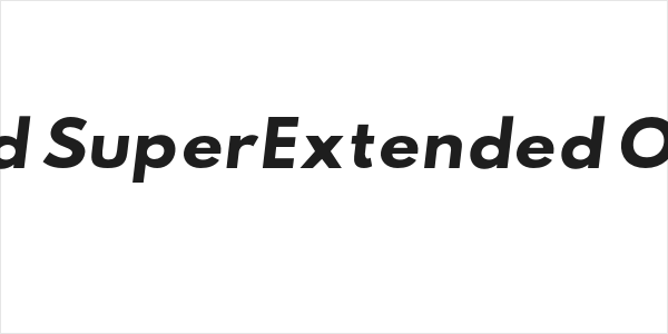 Hussar Bold SuperExtended Oblique One Logo