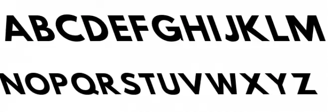 Hussar Bold SuperExtended Oblique Three フォント 大文字