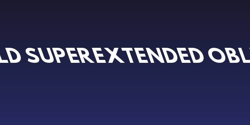 Hussar Bold SuperExtended Oblique Three Social Header