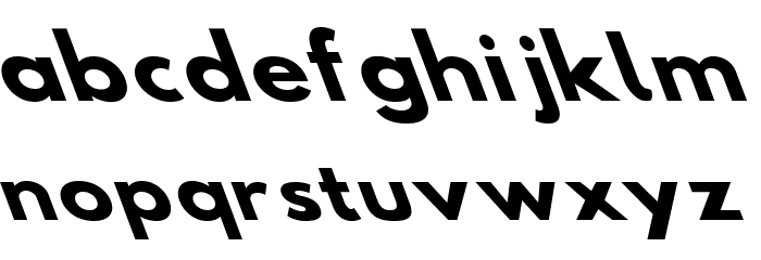 Hussar Bold SuperExtended Oblique Three Font LOWERCASE