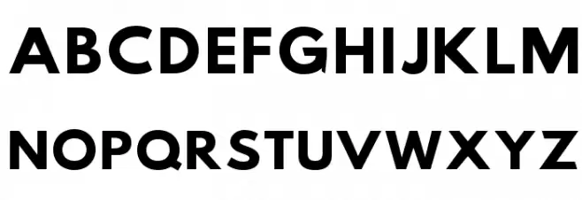 Hussar Bold SuperExtended Schriftart Groß